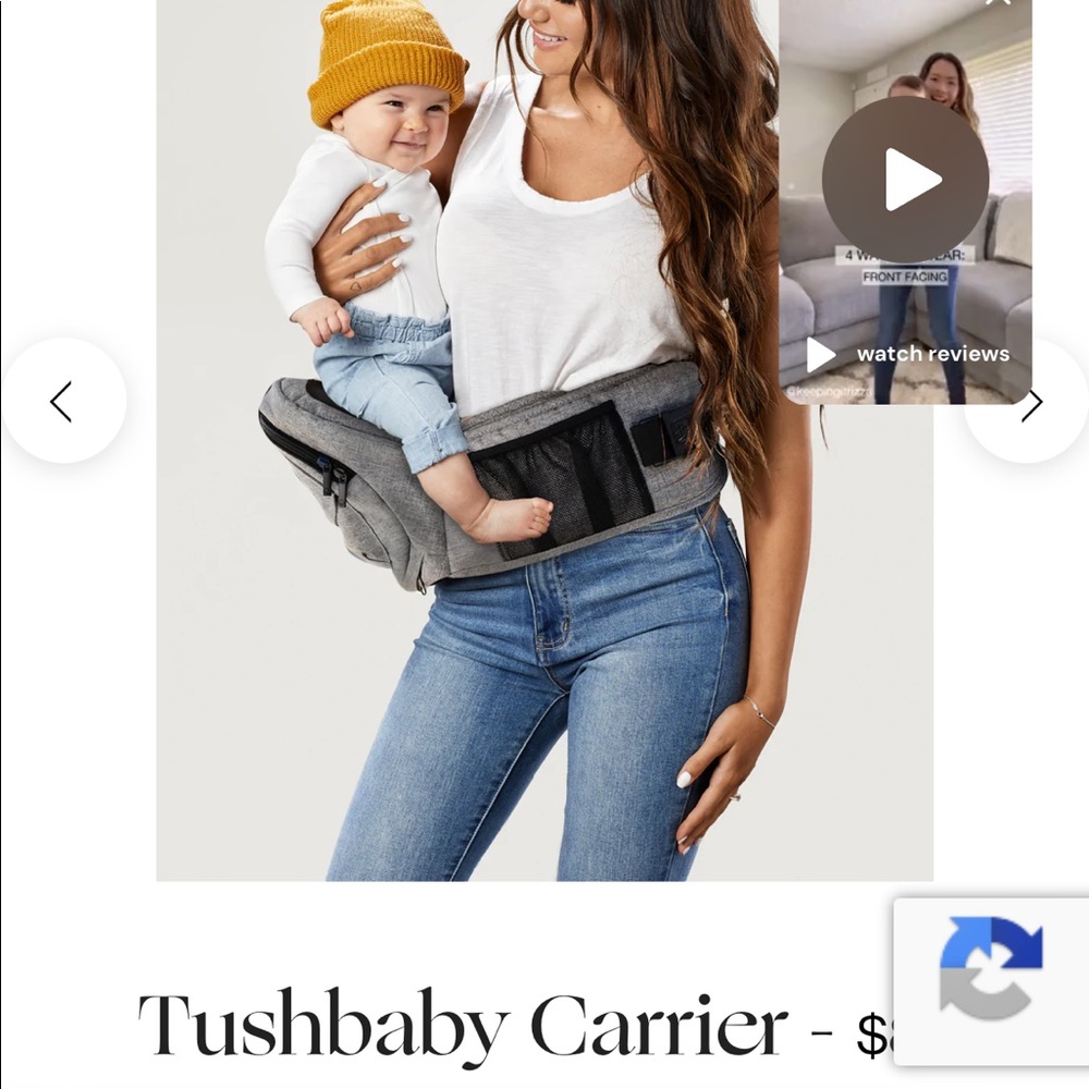Tushbaby carrier grey